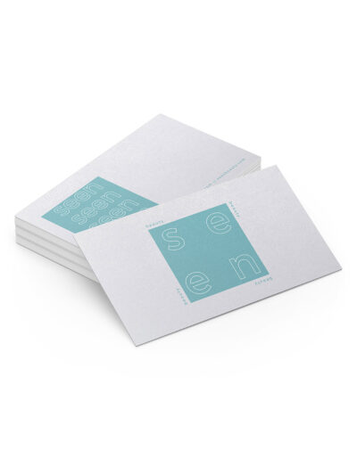 PEARL WHITE BUSINESS CARDS