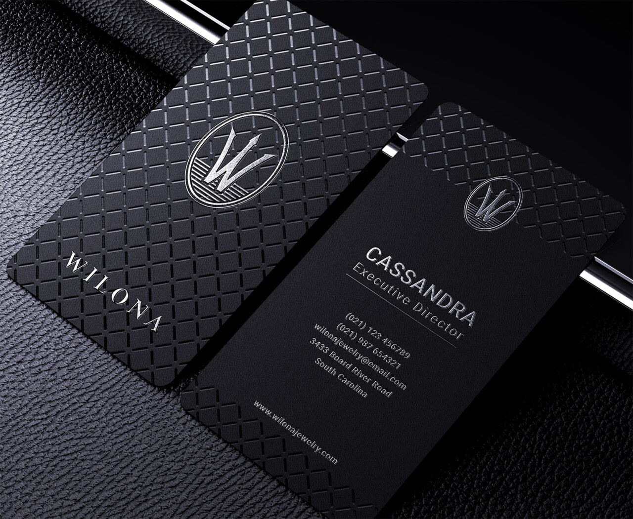 Business cards Rounded Corner Spot UV