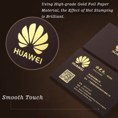 Business Cards Gold Foil Brilliant Paper 300gsm - Image 2