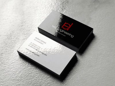 Glossy Business cards Laminated 400gsm