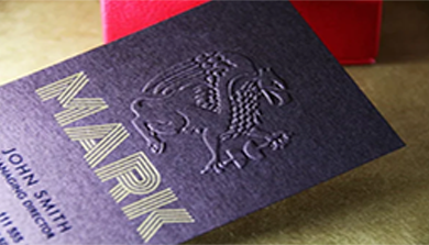 Embossed Business Cards