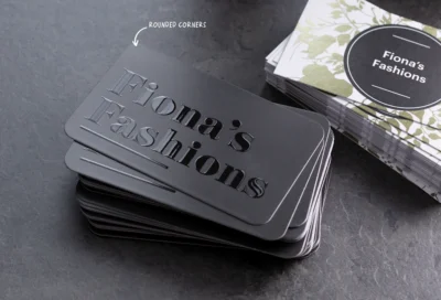 Business Cards Rounded Corner 3d Spot UV