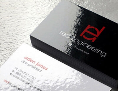 Glossy Business cards Laminated 400gsm