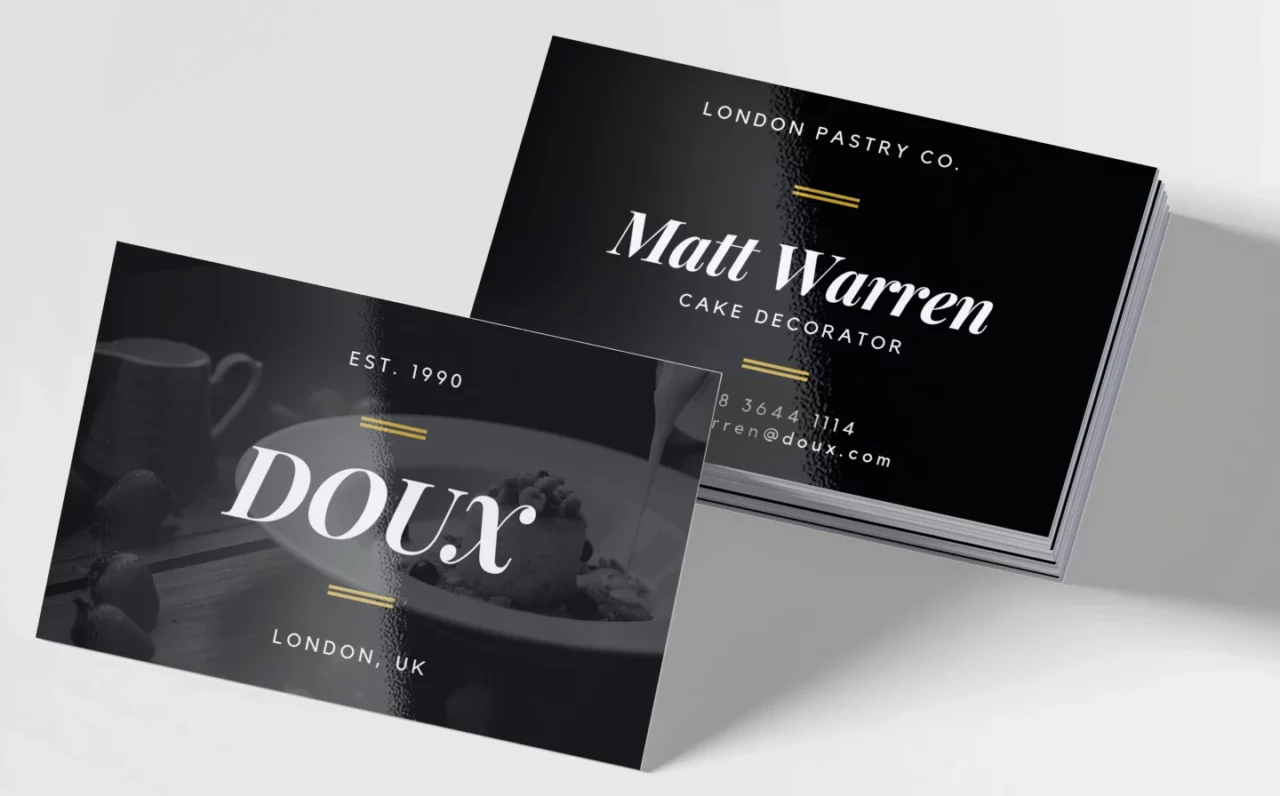 Glossy Business cards Laminated 400gsm