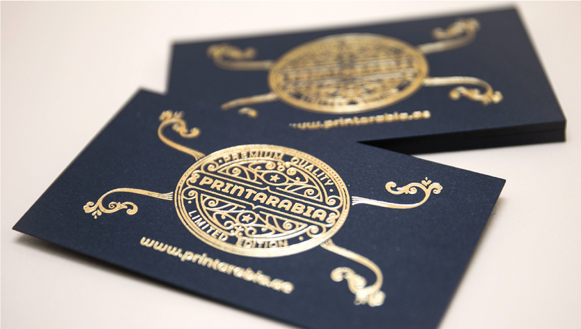 Business Cards Gold Foil Matt Lamination 400gsm