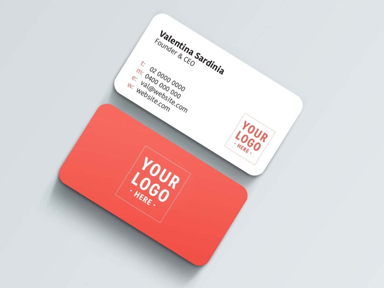 Business Cards Rounded Corner