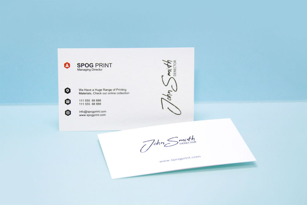 Conqueror Contour White Business Cards