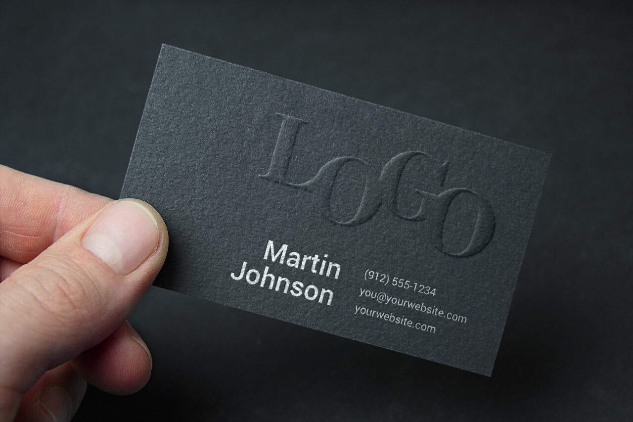 Embossed Business Cards