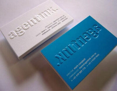 Embossed Business Cards