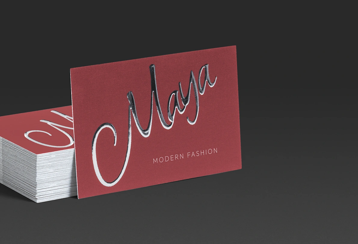 3D Foil Business Cards