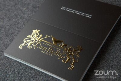 3D Gold Foil Business Cards