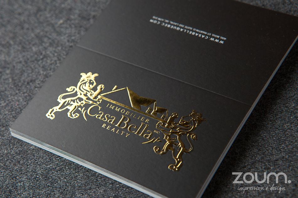 3D GOLD FOIL BUSINESS CARDS